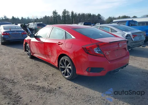 2020 Honda Civic Sport из США, поврежденный, VIN 2HGFC2F81LH563151